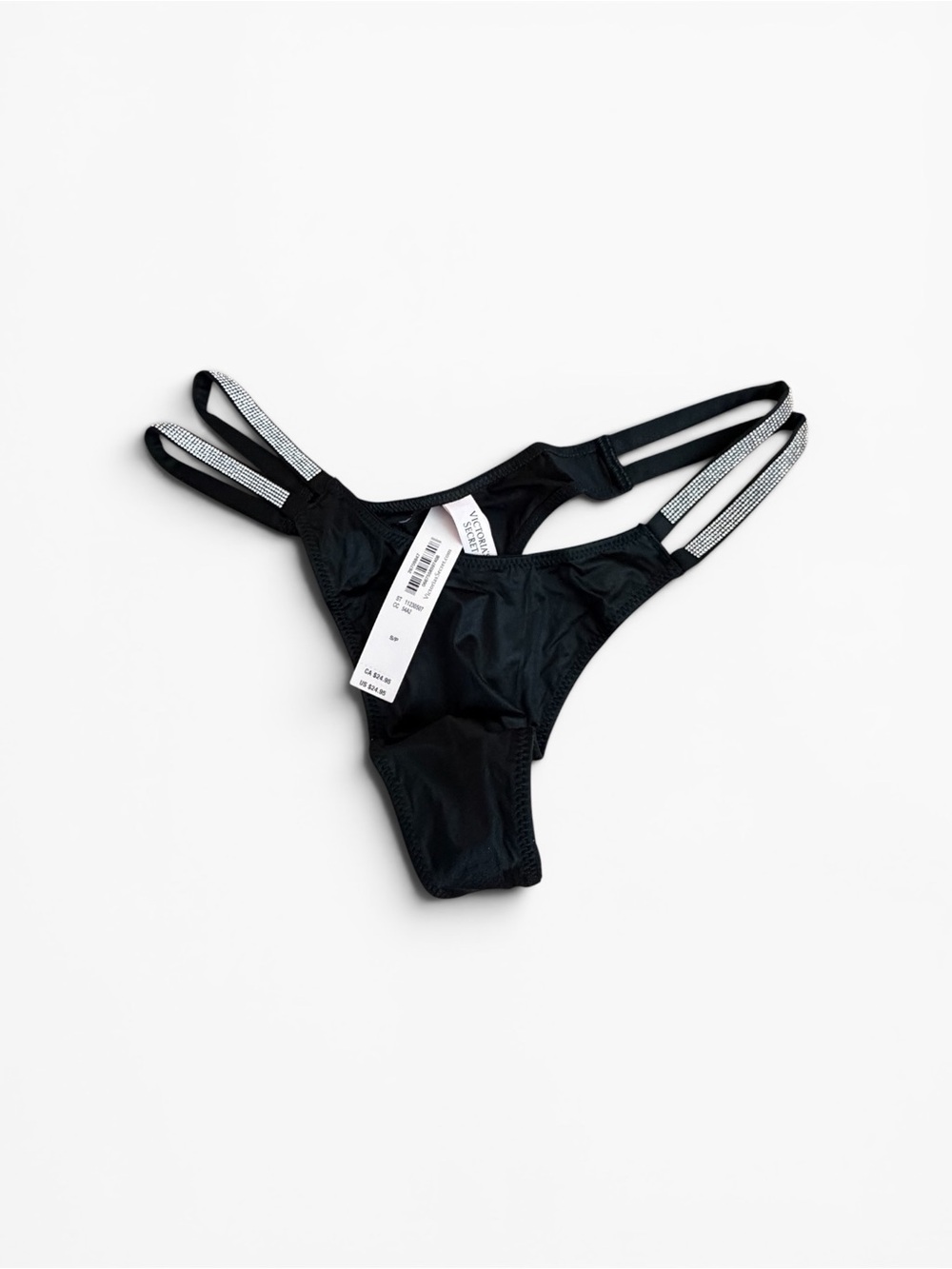 Victoria's Secret Black Strappy Thong Panties